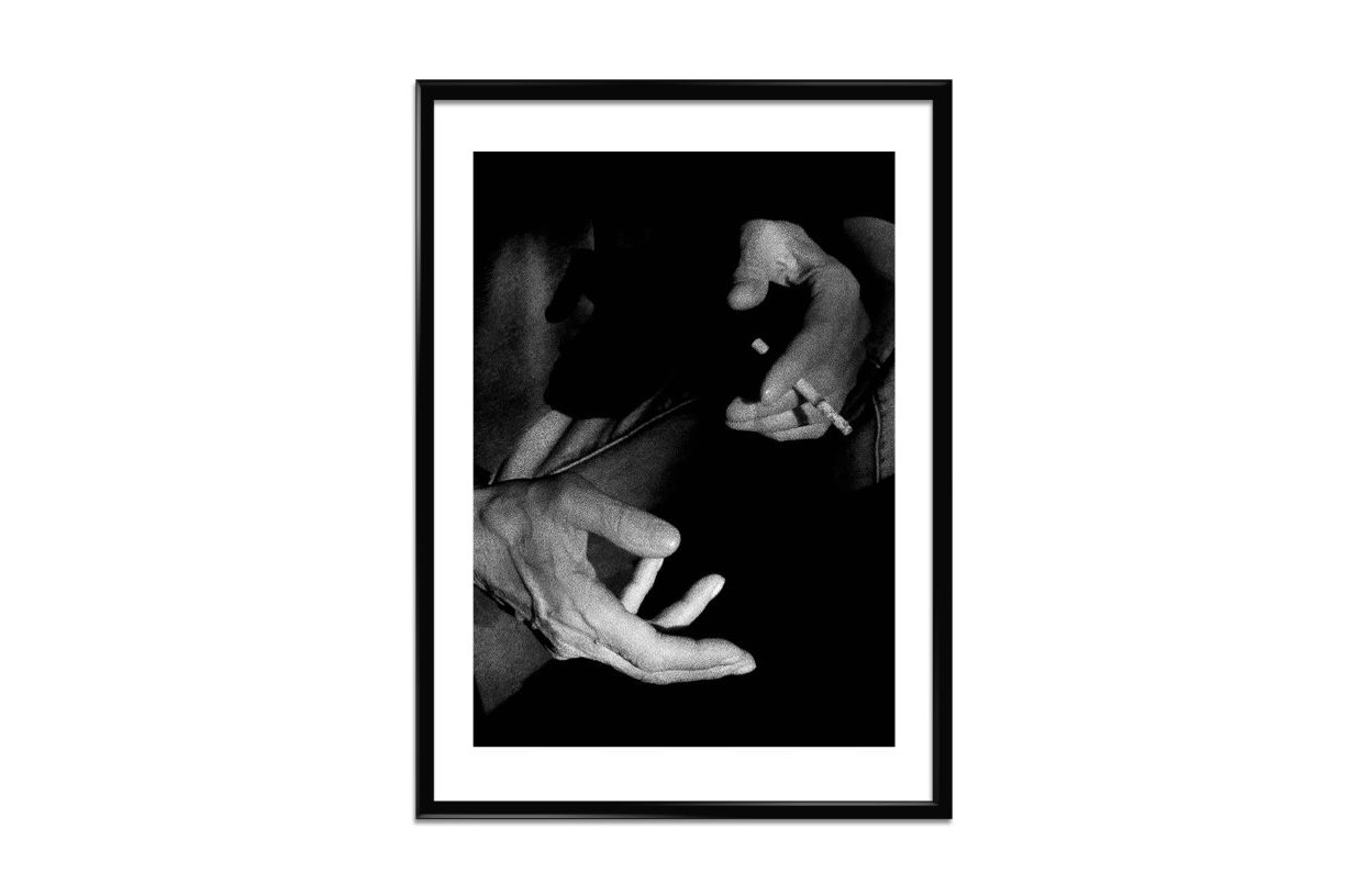 <img src=“Anita Chubinishvili Mama” alt=“Mama” title=“Father's hands in black and white”