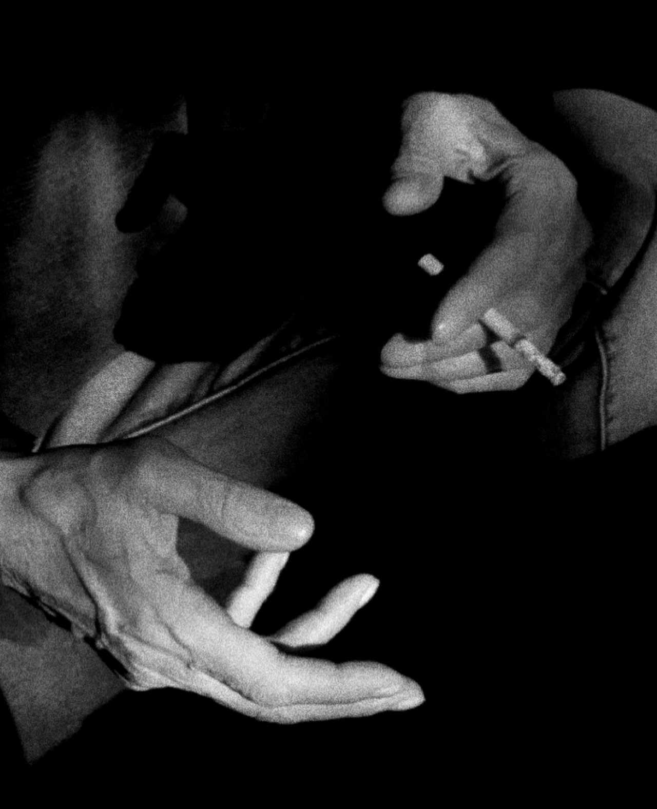 <img src=“Anita Chubinishvili Mama” alt=“Mama” title=“Father's hands in black and white”