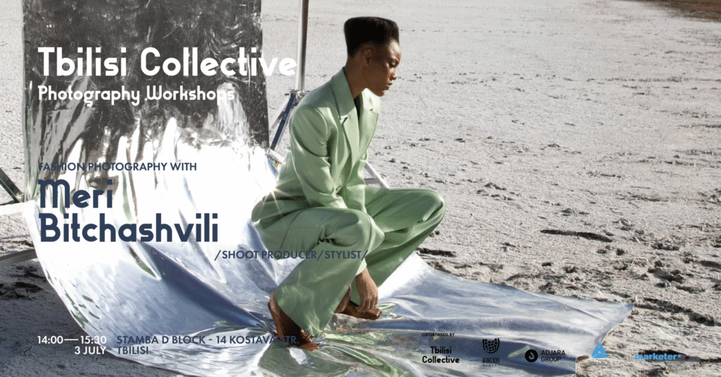 poster for fashion photography workshop of at Tbilisi Collective exhibition