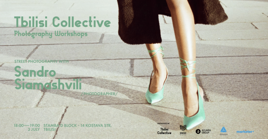 poster for street photography workshop of at Tbilisi Collective exhibition