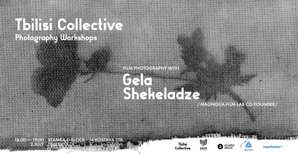 poster for film photography workshop of at Tbilisi Collective exhibition