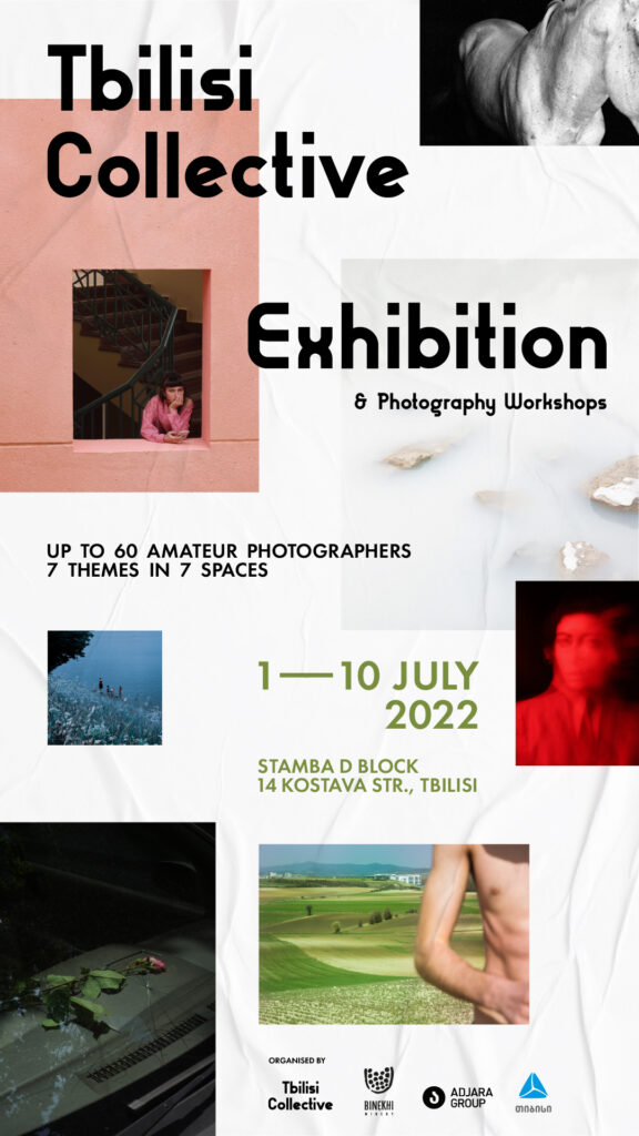 Main poster of Tbilisi Collective's Exhibition and Photography Workshops